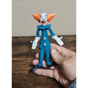 1960s Rare 6" Bozo The Clown Larry Harmon Bendy Rubber Figure